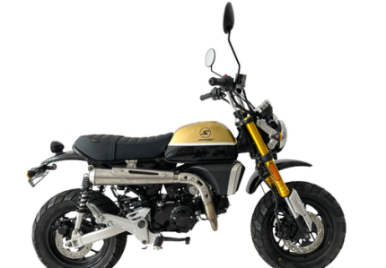 X-BONGO 50 CC Guld metallisk sort fra højre side